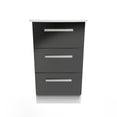 Knightsbridge 3 Drawer Bedside Cabinet