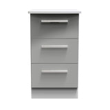 Knightsbridge 3 Drawer Bedside Cabinet