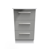 Knightsbridge 3 Drawer Bedside Cabinet
