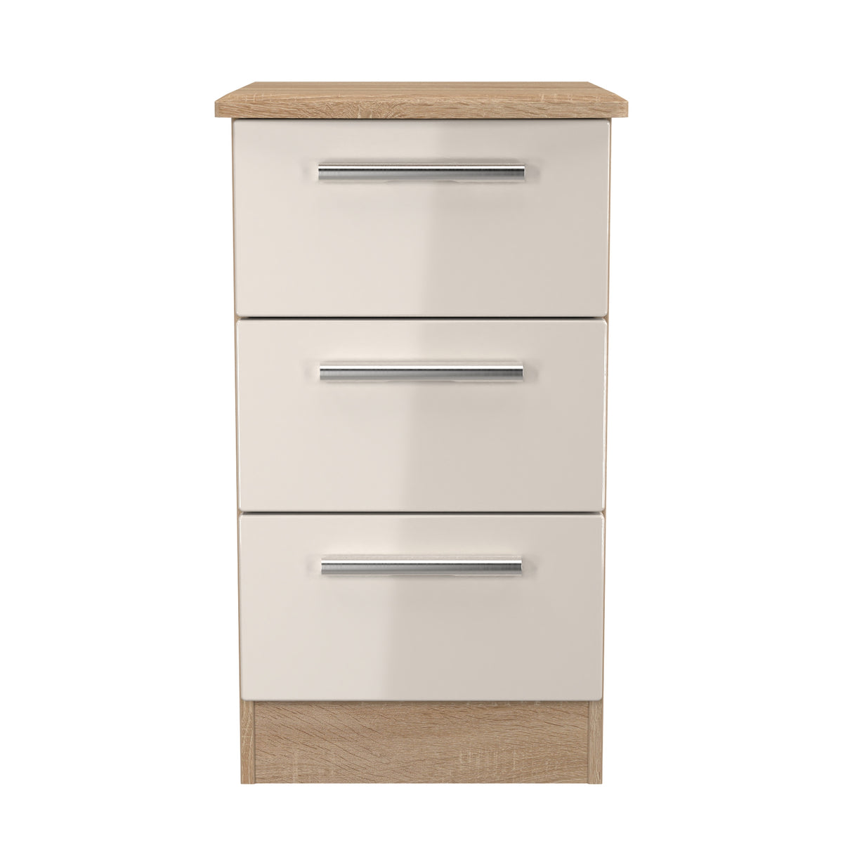 Knightsbridge 3 Drawer Bedside Cabinet
