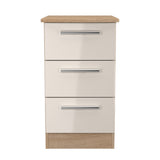 Knightsbridge 3 Drawer Bedside Cabinet
