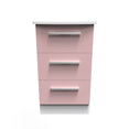 Knightsbridge 3 Drawer Bedside Cabinet