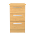 Knightsbridge 3 Drawer Bedside Cabinet