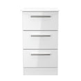 Knightsbridge 3 Drawer Bedside Cabinet