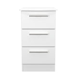 Knightsbridge 3 Drawer Bedside Cabinet