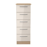 Knightsbridge 5 Drawer Bedside Cabinet