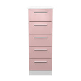 Knightsbridge 5 Drawer Bedside Cabinet