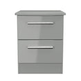 Knightsbridge 2 Drawer Bedside Cabinet
