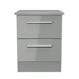 Knightsbridge 2 Drawer Bedside Cabinet