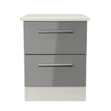 Knightsbridge 2 Drawer Bedside Cabinet