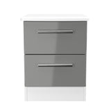 Knightsbridge 2 Drawer Bedside Cabinet
