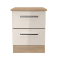 Knightsbridge 2 Drawer Bedside Cabinet