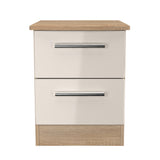 Knightsbridge 2 Drawer Bedside Cabinet