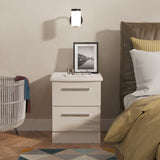 Knightsbridge 2 Drawer Bedside Cabinet