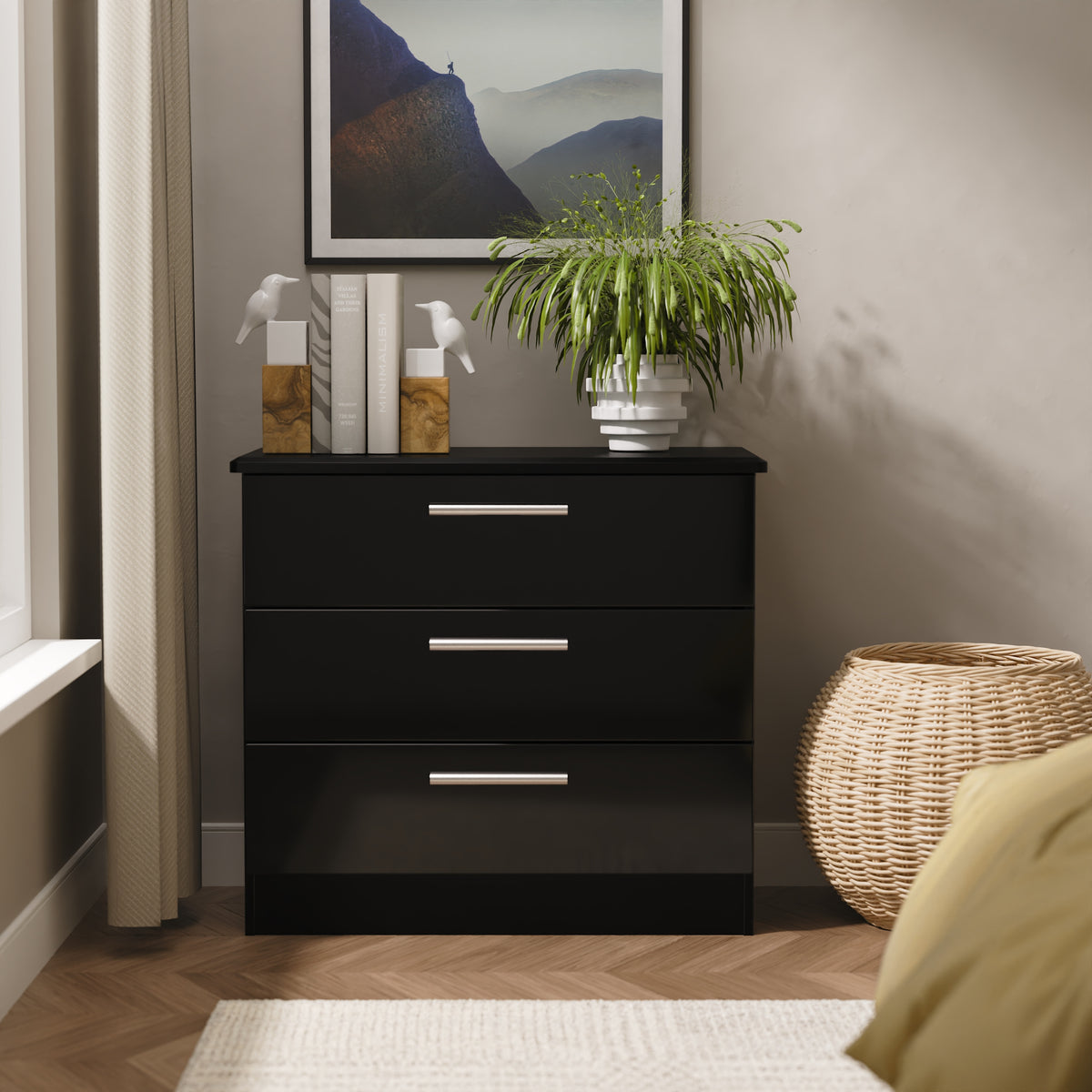 Knightsbridge 3 Drawer Chest