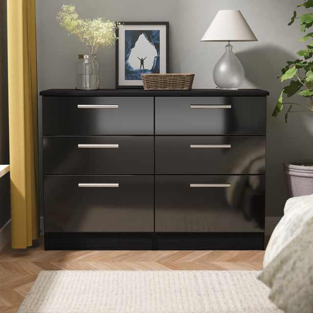 Knightsbridge 6 Drawer Midi Chest