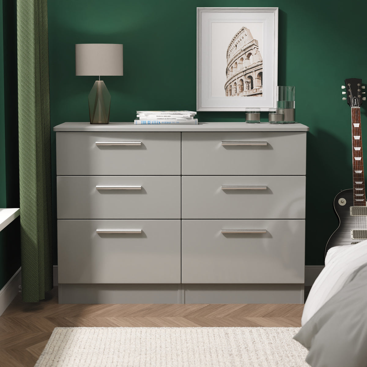 Knightsbridge 6 Drawer Midi Chest