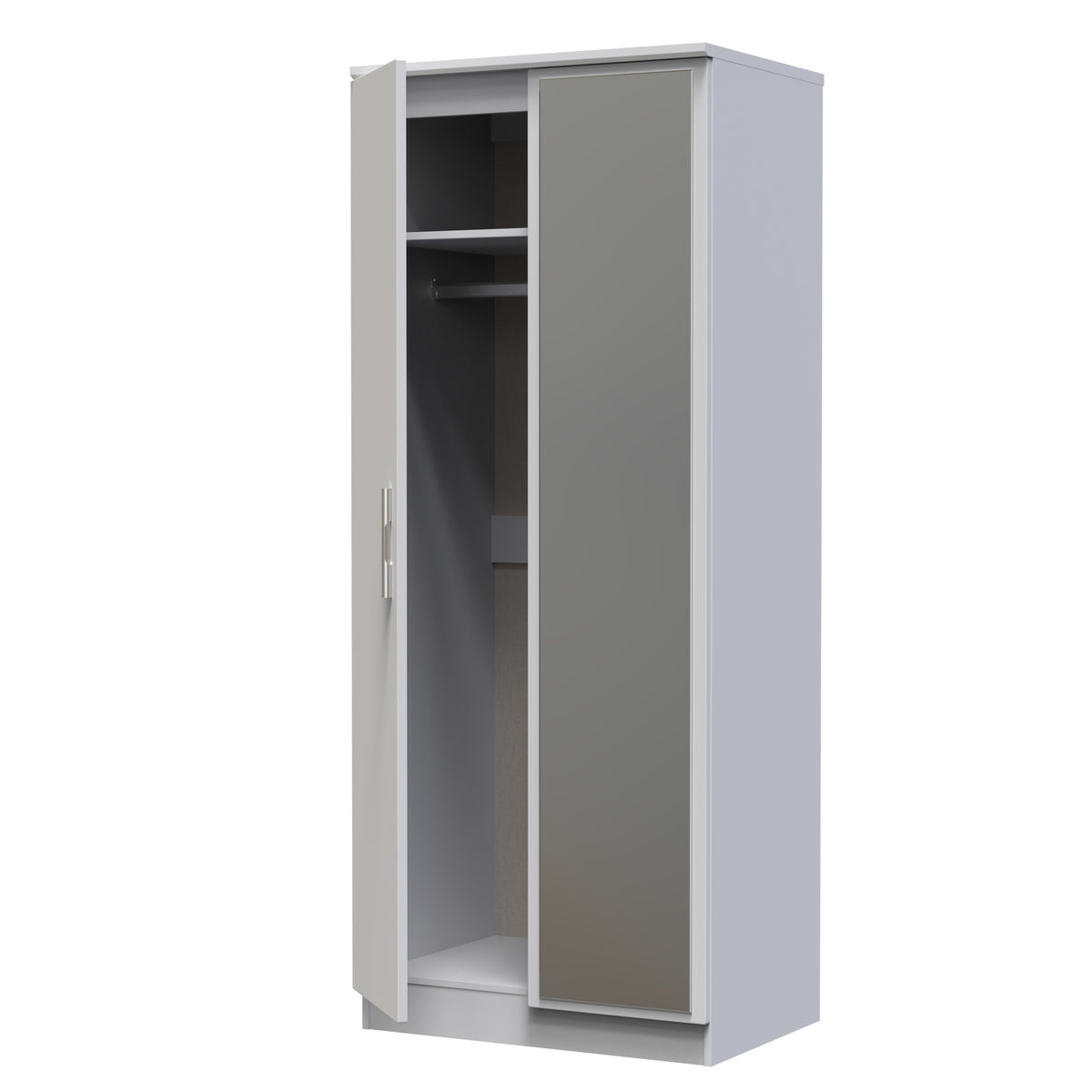 Knightsbridge 2ft6in Mirror Wardrobe