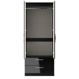 Knightsbridge 2ft6in 2 Drawer Wardrobe