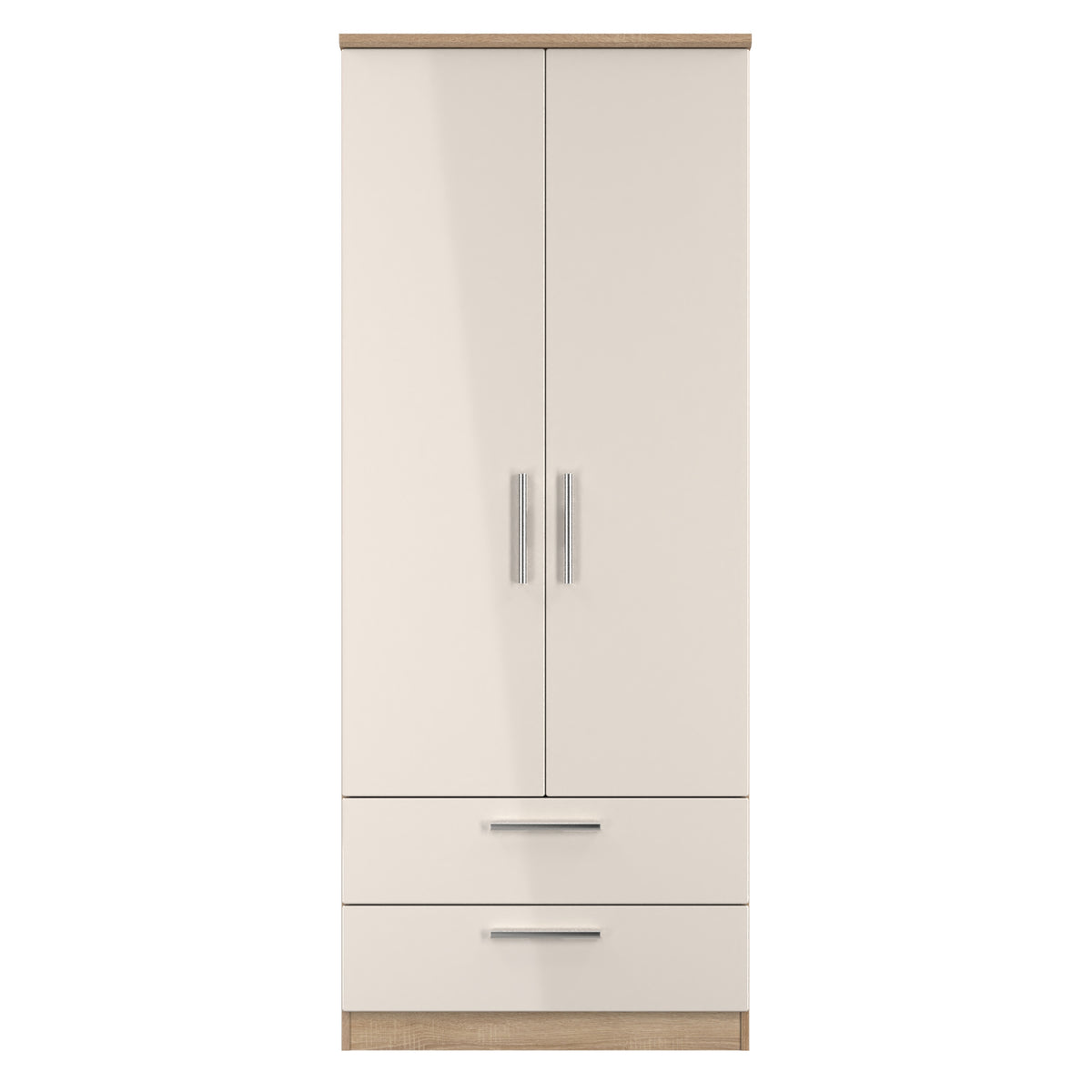 Knightsbridge 2ft6in 2 Drawer Wardrobe