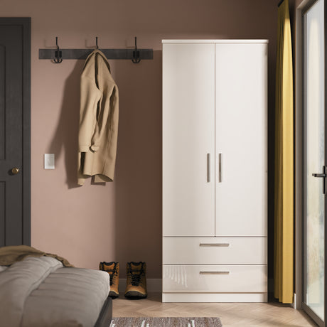 Knightsbridge 2ft6in 2 Drawer Wardrobe