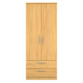 Knightsbridge 2ft6in 2 Drawer Wardrobe