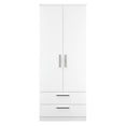 Knightsbridge 2ft6in 2 Drawer Wardrobe