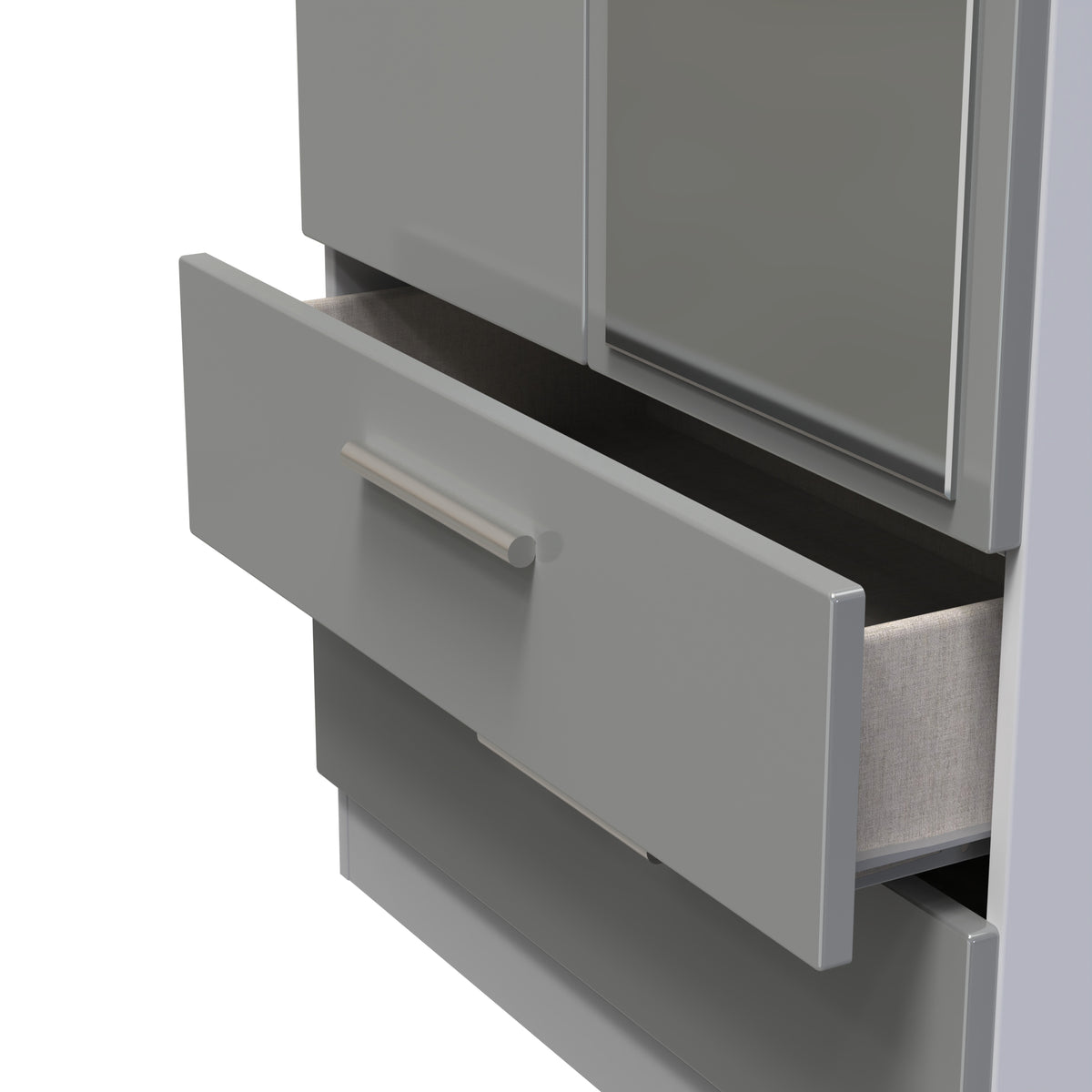 Knightsbridge 2ft6in 2 Drawer Mirror Wardrobe