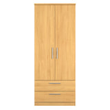Knightsbridge Tall 2 Drawer Wardrobe