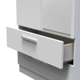 Knightsbridge Tall 2 Drawer Mirrored Wardrobe