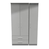 Knightsbridge Triple 2 Drawer Wardrobe