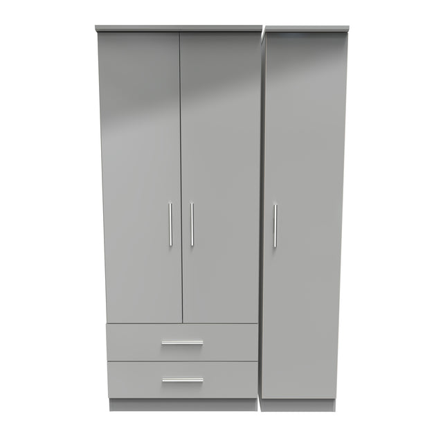 Knightsbridge Triple 2 Drawer Wardrobe