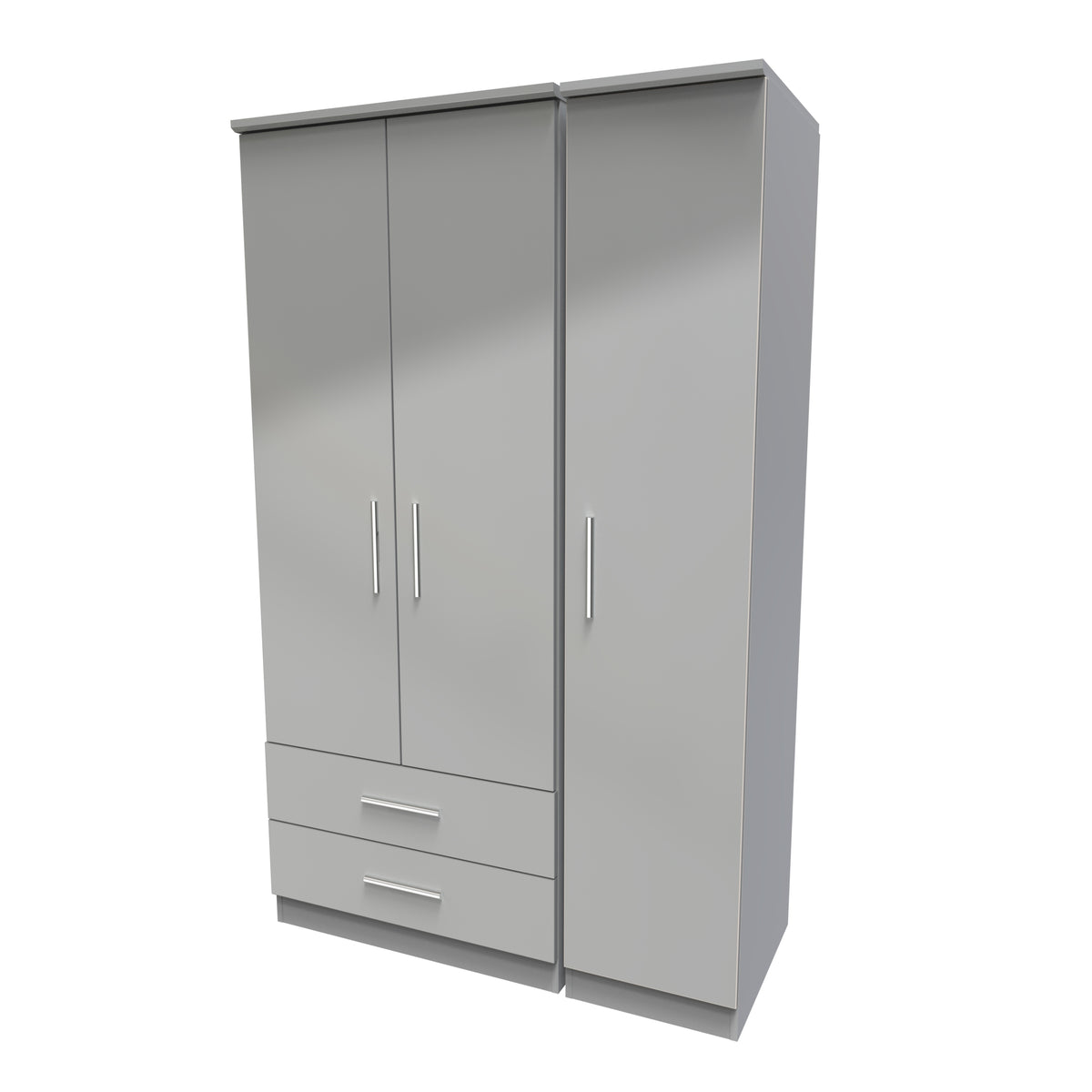 Knightsbridge Triple 2 Drawer Wardrobe
