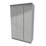 Knightsbridge Triple 2 Drawer Wardrobe
