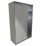Knightsbridge Triple 2 Drawer Wardrobe