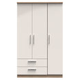 Knightsbridge Triple 2 Drawer Wardrobe