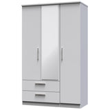 Knightsbridge Triple 2 Drawer Mirrored Wardrobe
