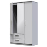 Knightsbridge Triple 2 Drawer Mirrored Wardrobe
