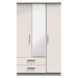 Knightsbridge Triple 2 Drawer Mirrored Wardrobe