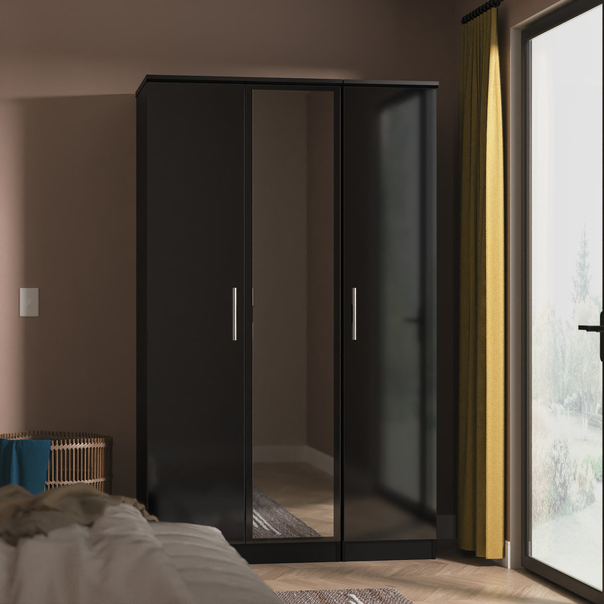 Knightsbridge Triple Mirrored Wardrobe