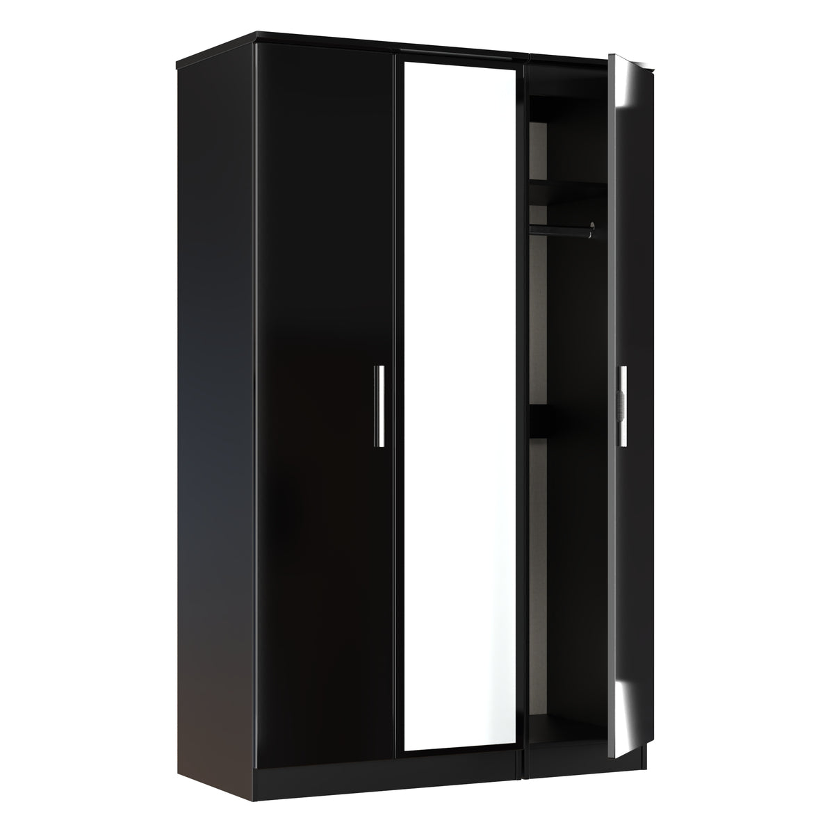 Knightsbridge Triple Mirrored Wardrobe