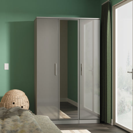 Knightsbridge Triple Mirrored Wardrobe