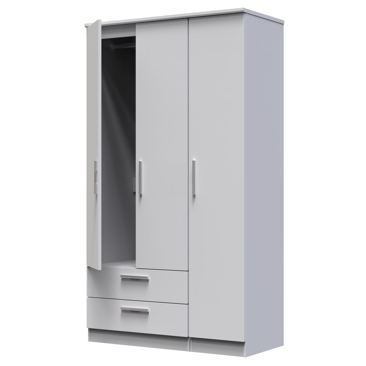 Knightsbridge Tall Triple 2 Drawer Wardrobe