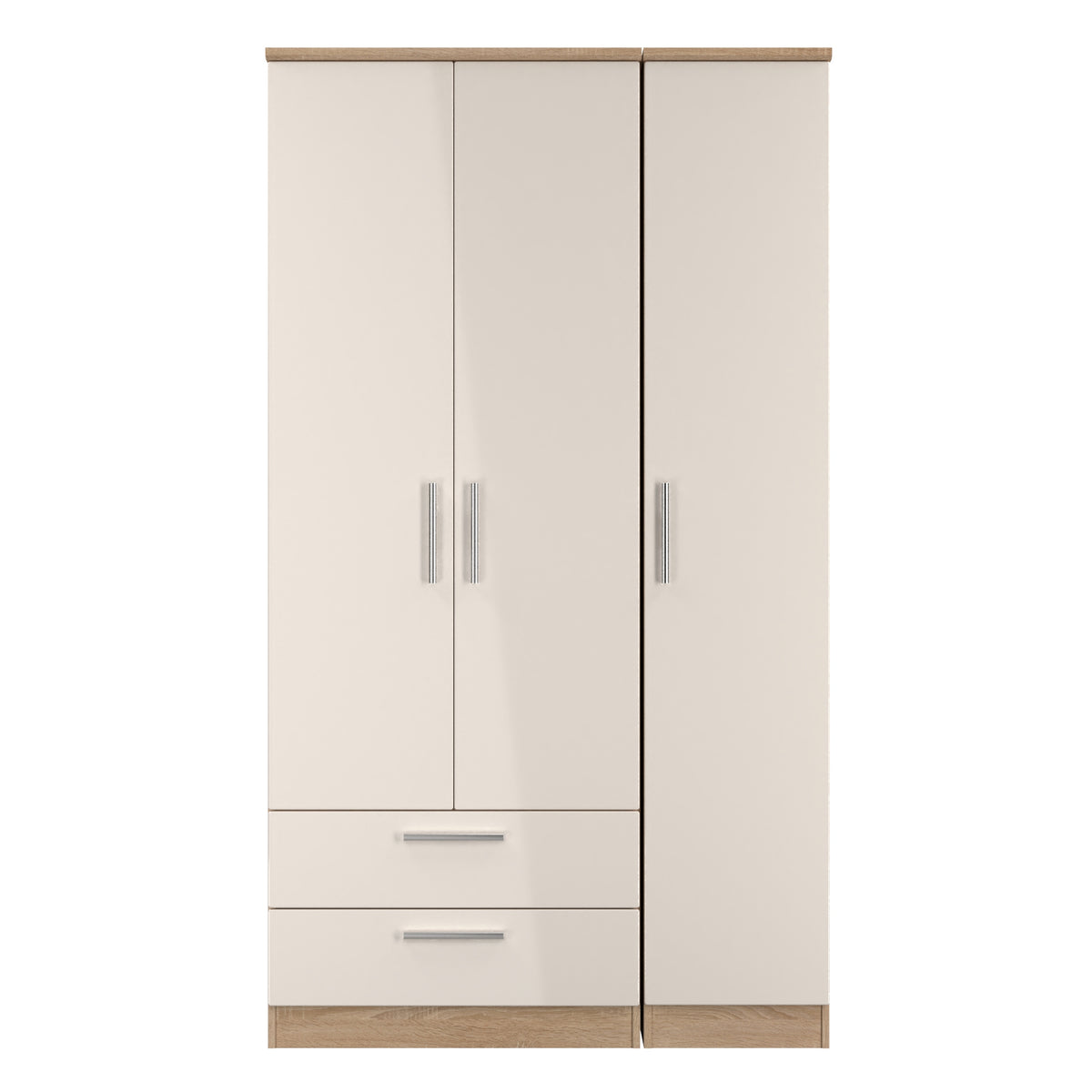 Knightsbridge Tall Triple 2 Drawer Wardrobe