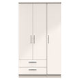 Knightsbridge Tall Triple 2 Drawer Wardrobe