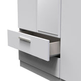 Knightsbridge Tall Triple 2 Drawer Mirrored Wardrobe