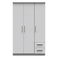Knightsbridge Triple Plain + Drawer Wardrobe