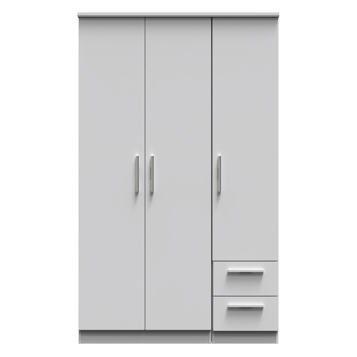 Knightsbridge Triple Plain + Drawer Wardrobe