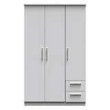 Knightsbridge Triple Plain + Drawer Wardrobe