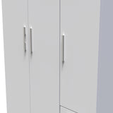 Knightsbridge Triple Plain + Drawer Wardrobe